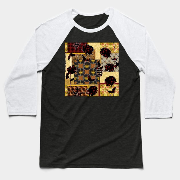 Traditional Pattern Baseball T-Shirt by ilhnklv
